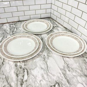 Corelle Woodland Brown Dinner and Lunch Plates Set of 6